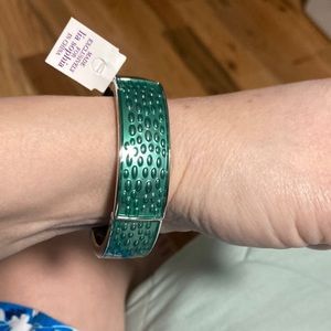 Lia Sophia quench (turquoise) with silver stretch bracelet